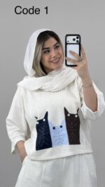 بلوز بوکله گربه کد 010038 A-12