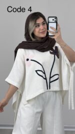 بلوز بوکله گل کد 010039 A-17 - Image 4