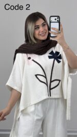 بلوز بوکله گل کد 010039 A-17 - Image 5