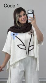بلوز بوکله گل کد 010039 A-17 - Image 6