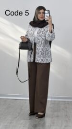 کت و شلوار مزونی سایرا کد 010066 A-7 - Image 9