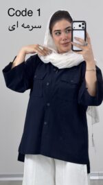شومیز لینن هایده کد 010041 B-7 - Image 3