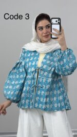 شومیز عروسکی طرحدار کد010142 A-12 - Image 8
