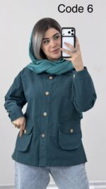 مانتو الیاف رزمینا کد 010144 - Image 8