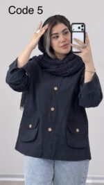مانتو الیاف رزمینا کد 010144 - Image 4