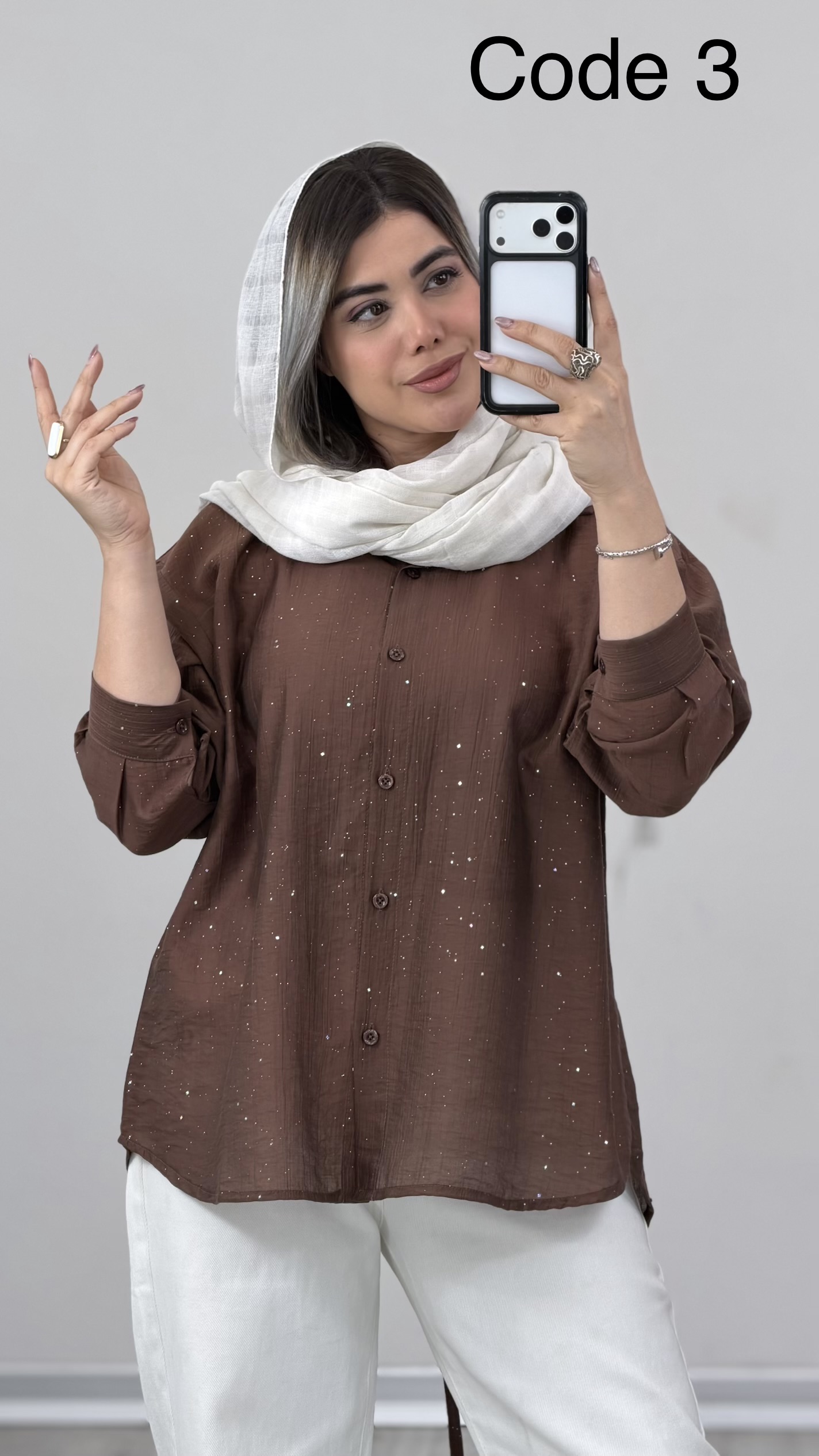 IMG_4984 شومیز مدل مامک کد 010145 B-15 - Image 1