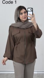 مانتو زیپدار تالیا کد 010146 B-16 - Image 5