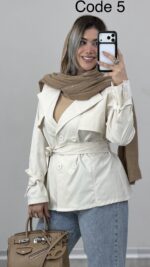 ترنچ کت بارونی حیفا کد 010150 A-3 - Image 6
