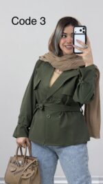 ترنچ کت بارونی حیفا کد 010150 A-3 - Image 2