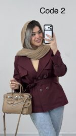 ترنچ کت بارونی حیفا کد 010150 A-3 - Image 3