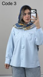 شومیز لینن سیلوانا کد 010156 A-8 - Image 8