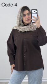 شومیز لینن سیلوانا کد 010156 A-8