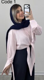 شومیز جلو گره کد 010035 A-16 - Image 6