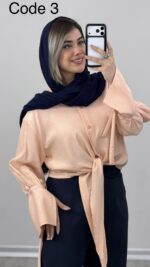 شومیز جلو گره کد 010035 A-16 - Image 4