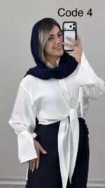 شومیز جلو گره کد 010035 A-16 - Image 3