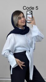 شومیز جلو گره کد 010035 A-16