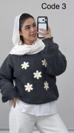 بلوز بافت بابونه کد 010173 B-9 - Image 3
