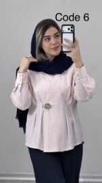 شومیز سیلک آنایا کد 010169 A-19 - Image 5
