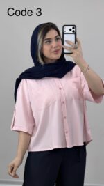 شومیز دوجیب سیلک کد 010073 A-2 - Image 9