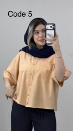 شومیز دوجیب سیلک کد 010073 A-2 - Image 8