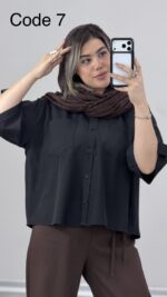 شومیز دوجیب سیلک کد 010073 A-2 - Image 2