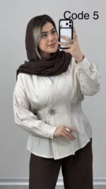 شومیز سیلک آنایا کد 010169 A-19 - Image 6