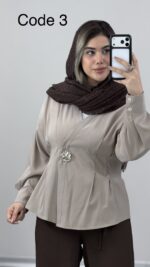 شومیز سیلک آنایا کد 010169 A-19 - Image 7