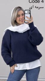 بلوز بافت یقه گرد کد 010211 B-8 - Image 8