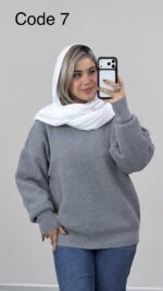 بلوز بافت یقه گرد کد 010211 B-8