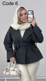 کت فوتر کمربند دار کد 010197 A-15 - Image 2