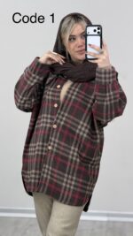 مانتو پشمی حنا کد 010226 B/4 - Image 9