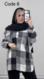 مانتو پشمی حنا کد 010226 B/4 - Image 4