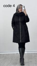 بارونی بلند کتان کد  A-9 010261 - Image 7