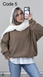 بافت یقه اسکی کد 010393 B-7 - Image 2