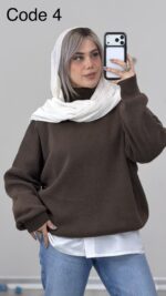 بافت یقه اسکی کد 010393 B-7 - Image 3