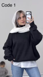 بافت یقه اسکی کد 010393 B-7 - Image 4