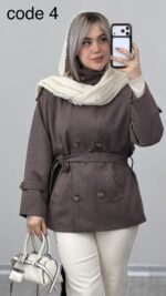 پالتو یقه ایستاده کد 010397 A-9 - Image 9