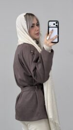 پالتو یقه ایستاده کد 010397 A-9 - Image 11