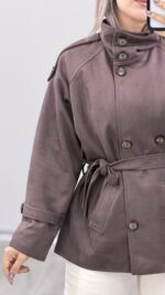 پالتو یقه ایستاده کد 010397 A-9 - Image 10