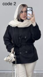 پالتو یقه ایستاده کد 010397 A-9 - Image 5
