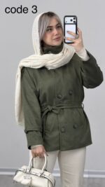 پالتو یقه ایستاده کد 010397 A-9 - Image 4