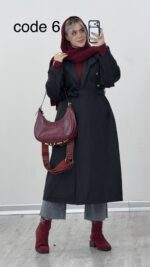 بارونی بلند تیبا کد 010410 B-18 - Image 2