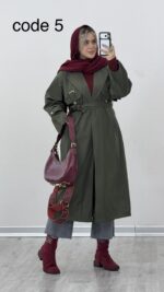 بارونی بلند تیبا کد 010410 B-18 - Image 8