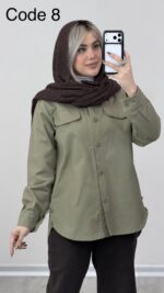 مانتو کتان ریرا کد 010291 B-13 - Image 2
