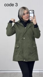 بارونی کلاهدار یارا کد 010295 A-5 - Image 5