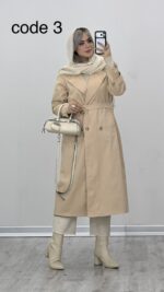 بارونی بلند مدل عسل کد 010335 A-8 - Image 3